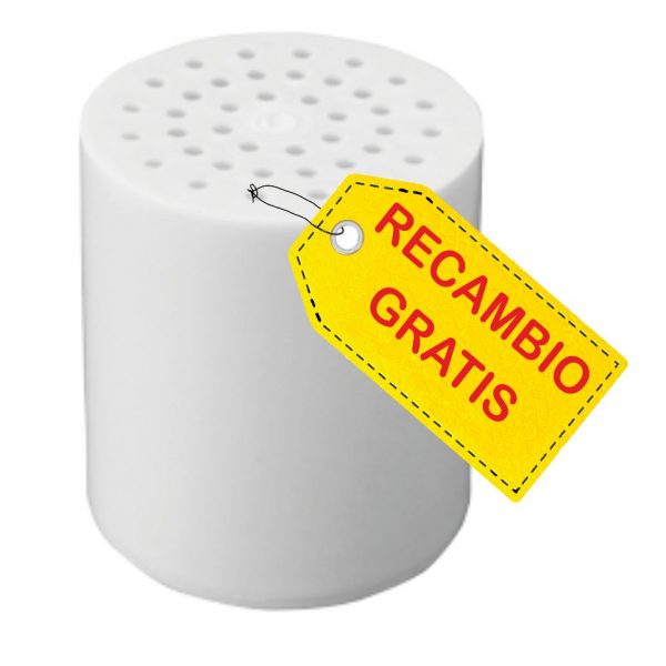 Filtro de ducha 20 etapas + recambio + esponja Konjac - Imagen 7
