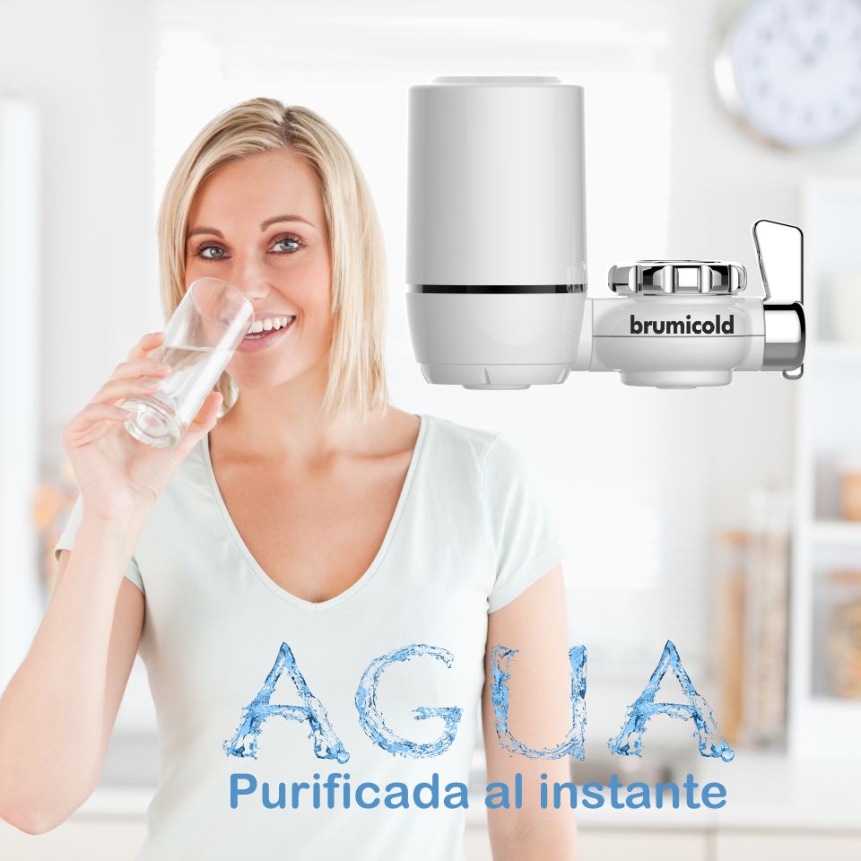 Filtro purificador de agua para grifo de cocina. - Brumicold.